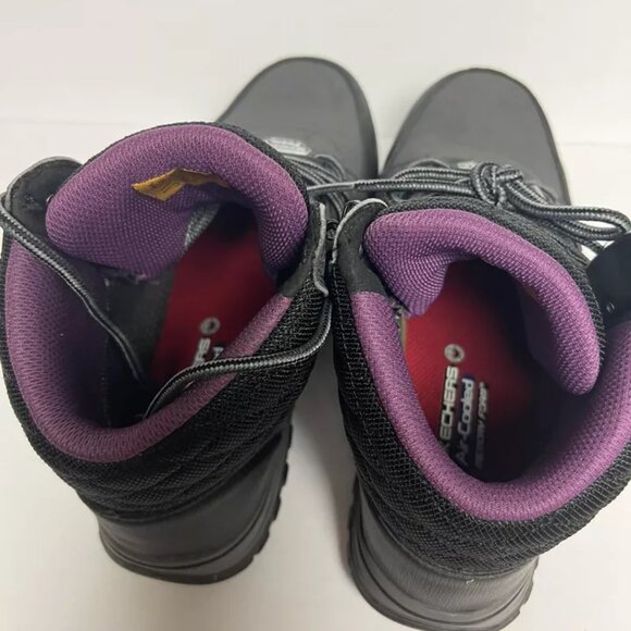 Skechers Women's Work Mccoll Comp Toe Boot Black Size 9 M - Picture 4 of 6